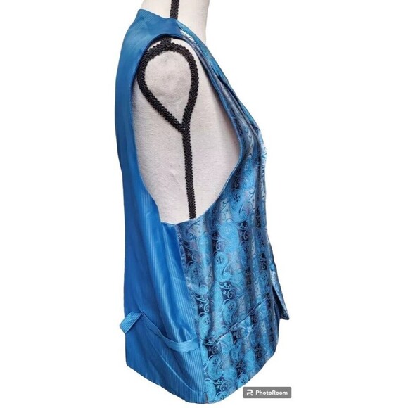 Ferera Teal Green 3 Piece Suit Mens Size 42L NEW Dapper Gentleman - Picture 7 of 16